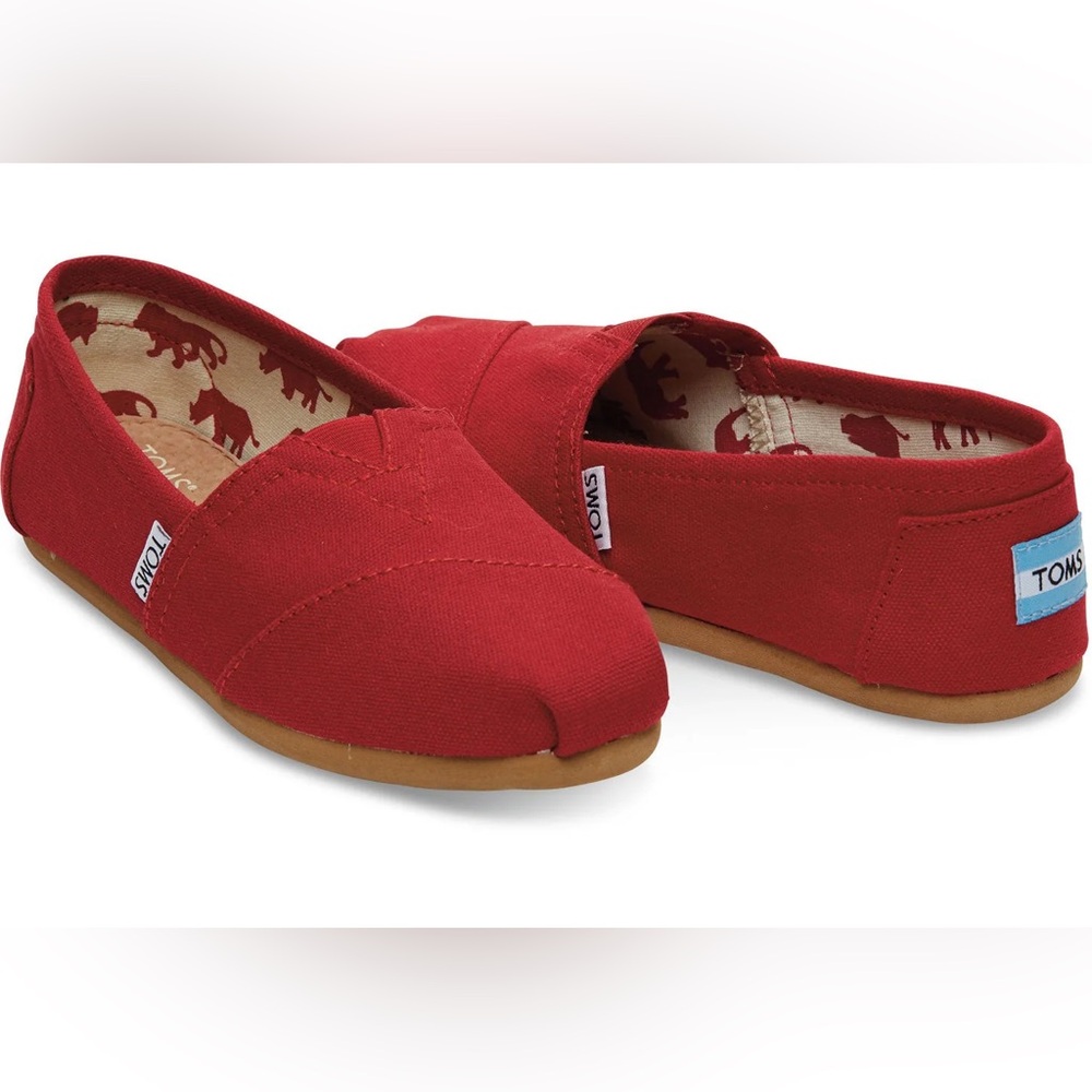 TOMS - Women Alpargata Red Canvas - 7.5 W